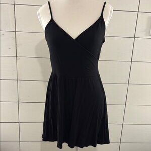 Elegant Black Spaghetti Strap Dress
